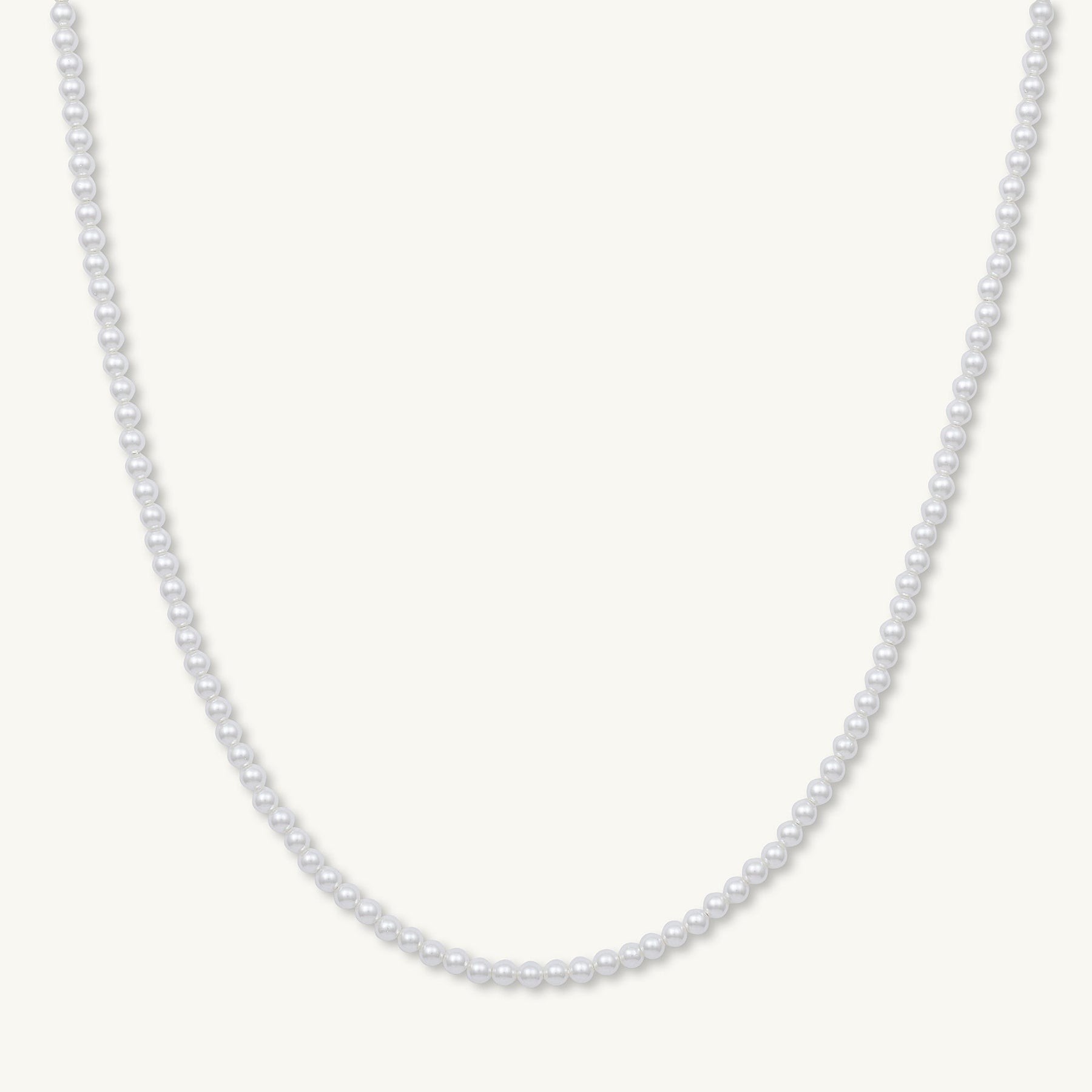 Classic 4mm Round Pearl Necklace