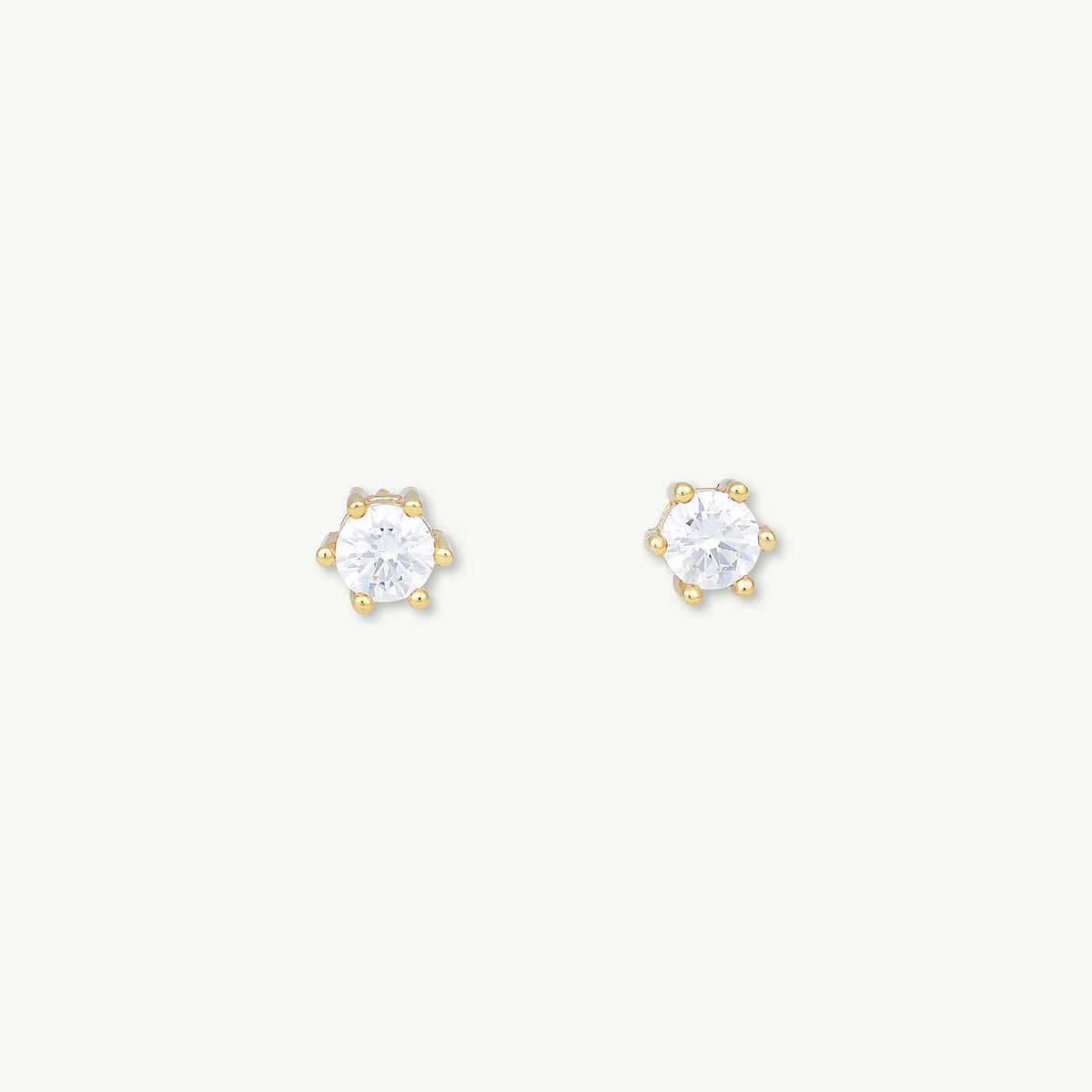 Classic 6 Claw Sapphire Stud Earrings