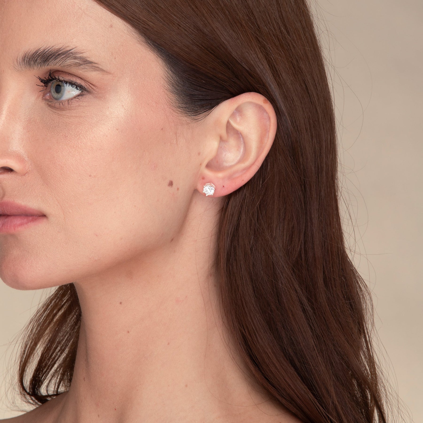 Classic 6 Claw Sapphire Stud Earrings