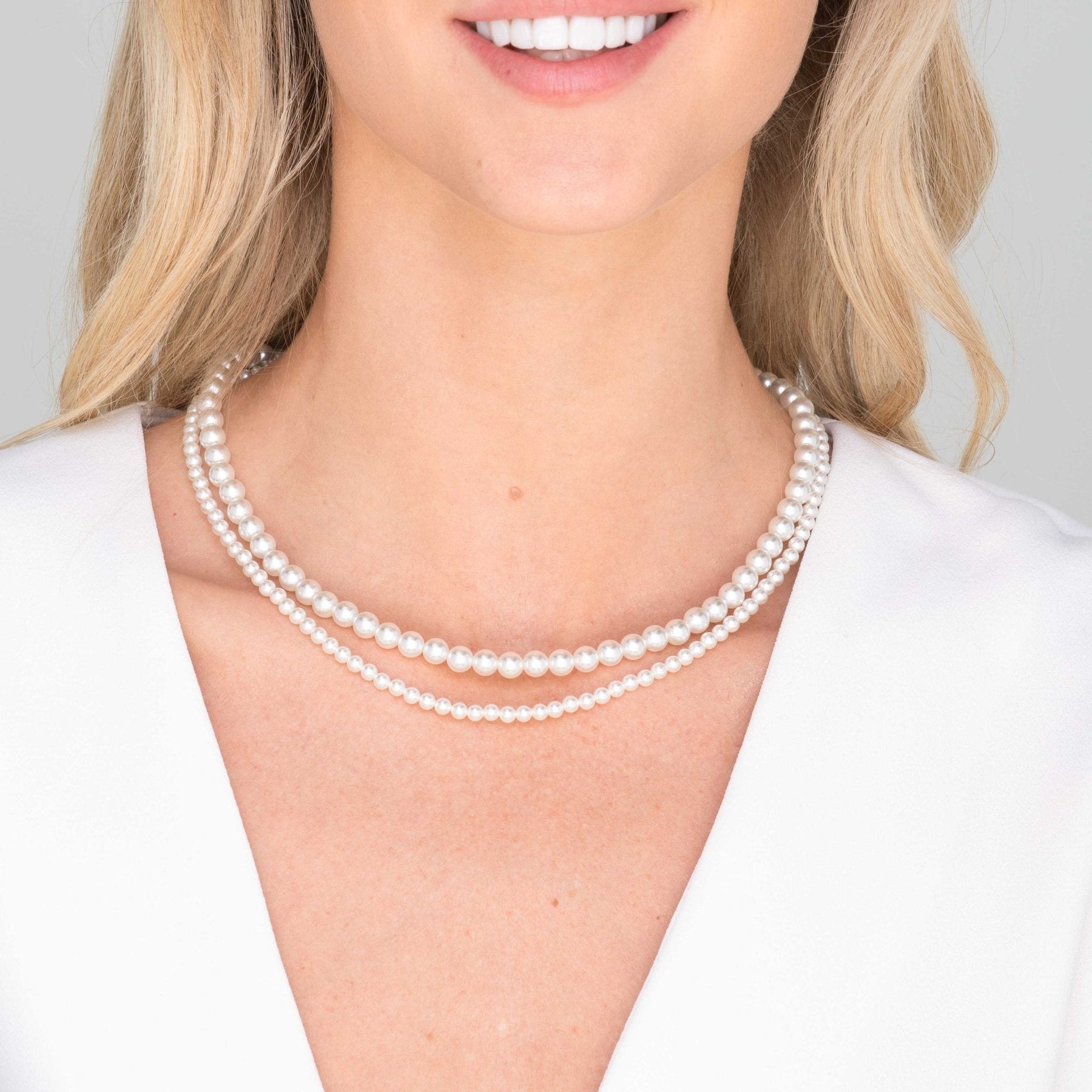 Classic 6mm Round Pearl Necklace