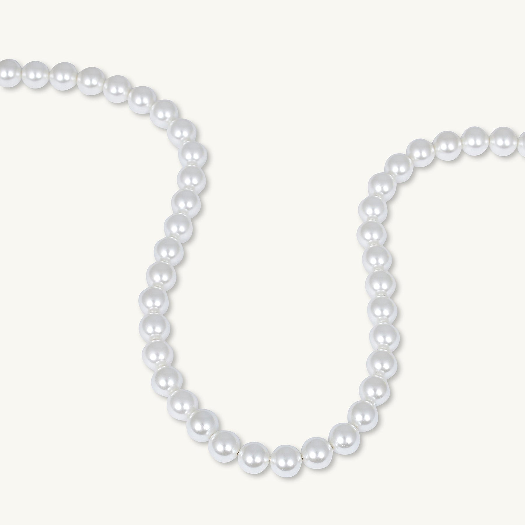Classic 8mm Round Pearl Necklace