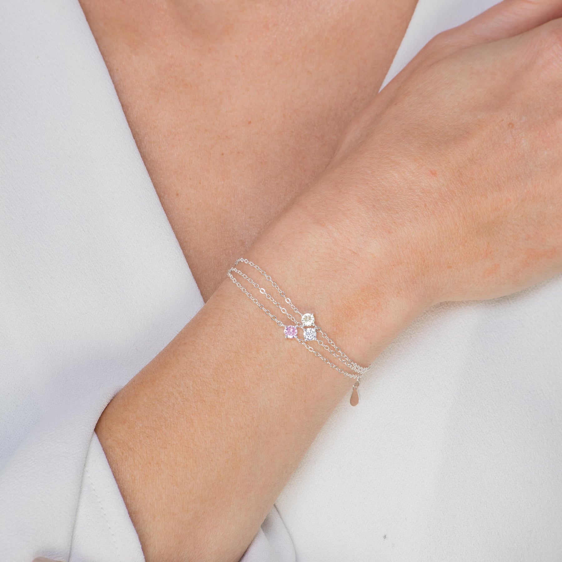 Classic Birthstone April Bracelet