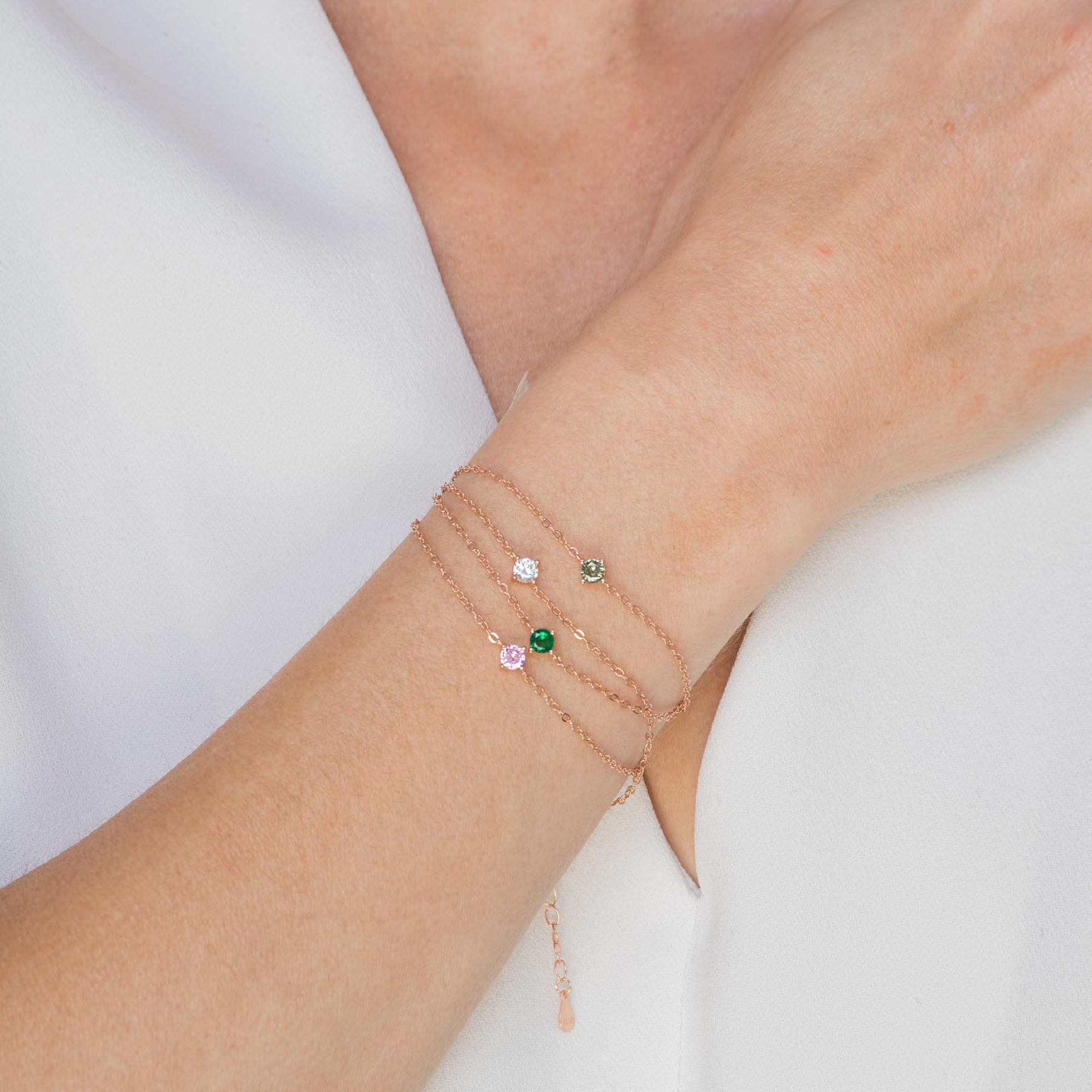 Classic Birthstone April Bracelet