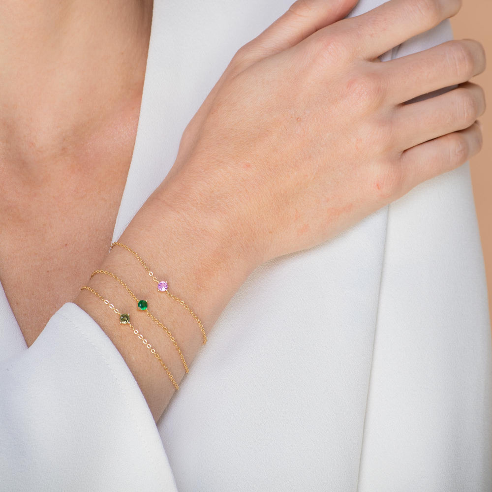 Classic Birthstone Bracelet August