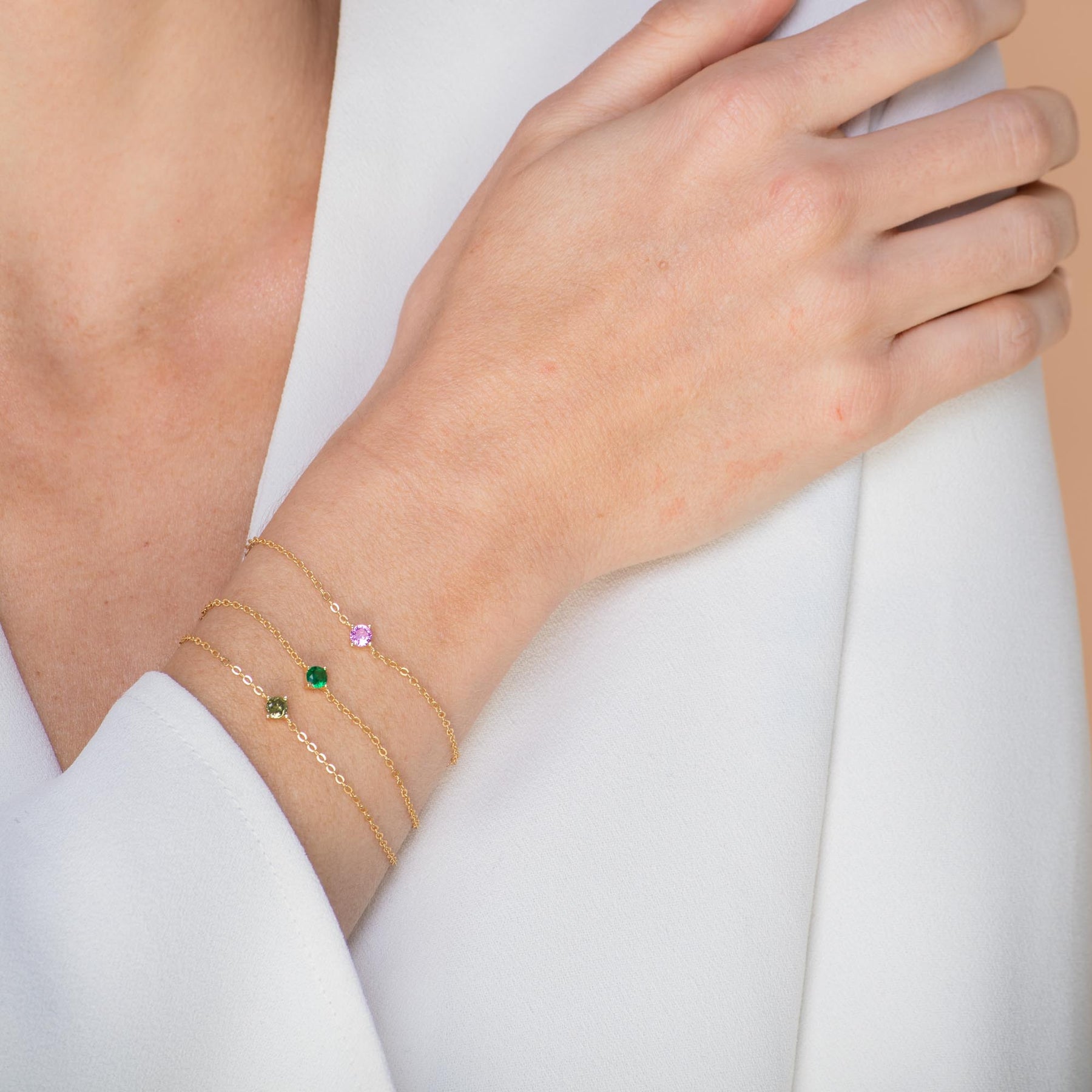 Classic Birthstone Bracelet August