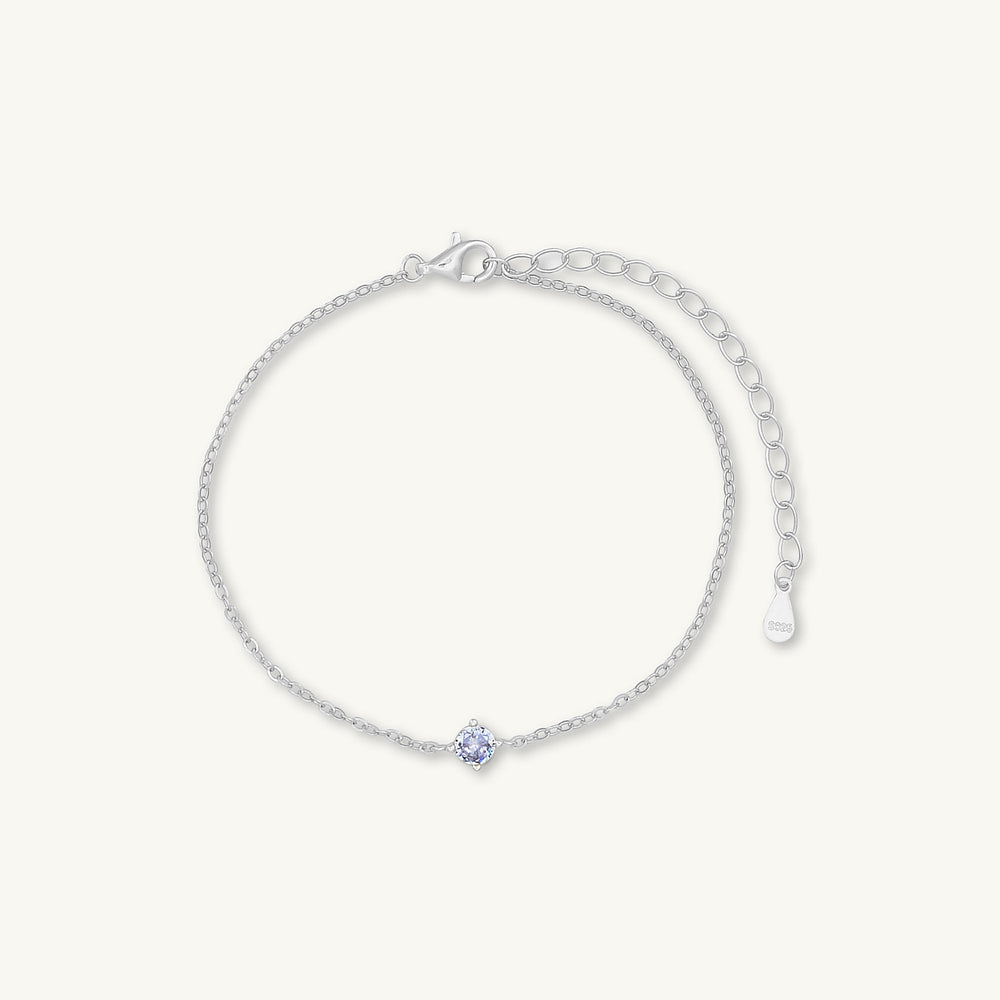 Classic Birthstone Bracelet February
