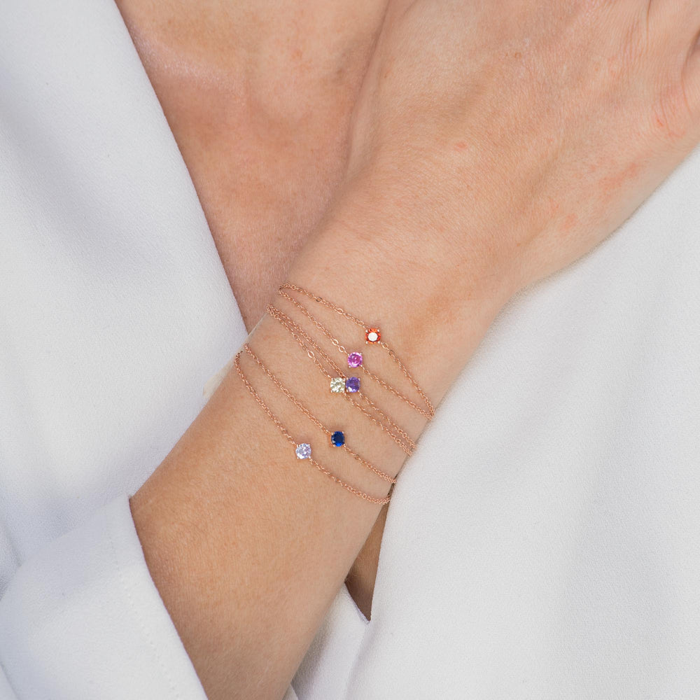 Classic Birthstone Bracelet February