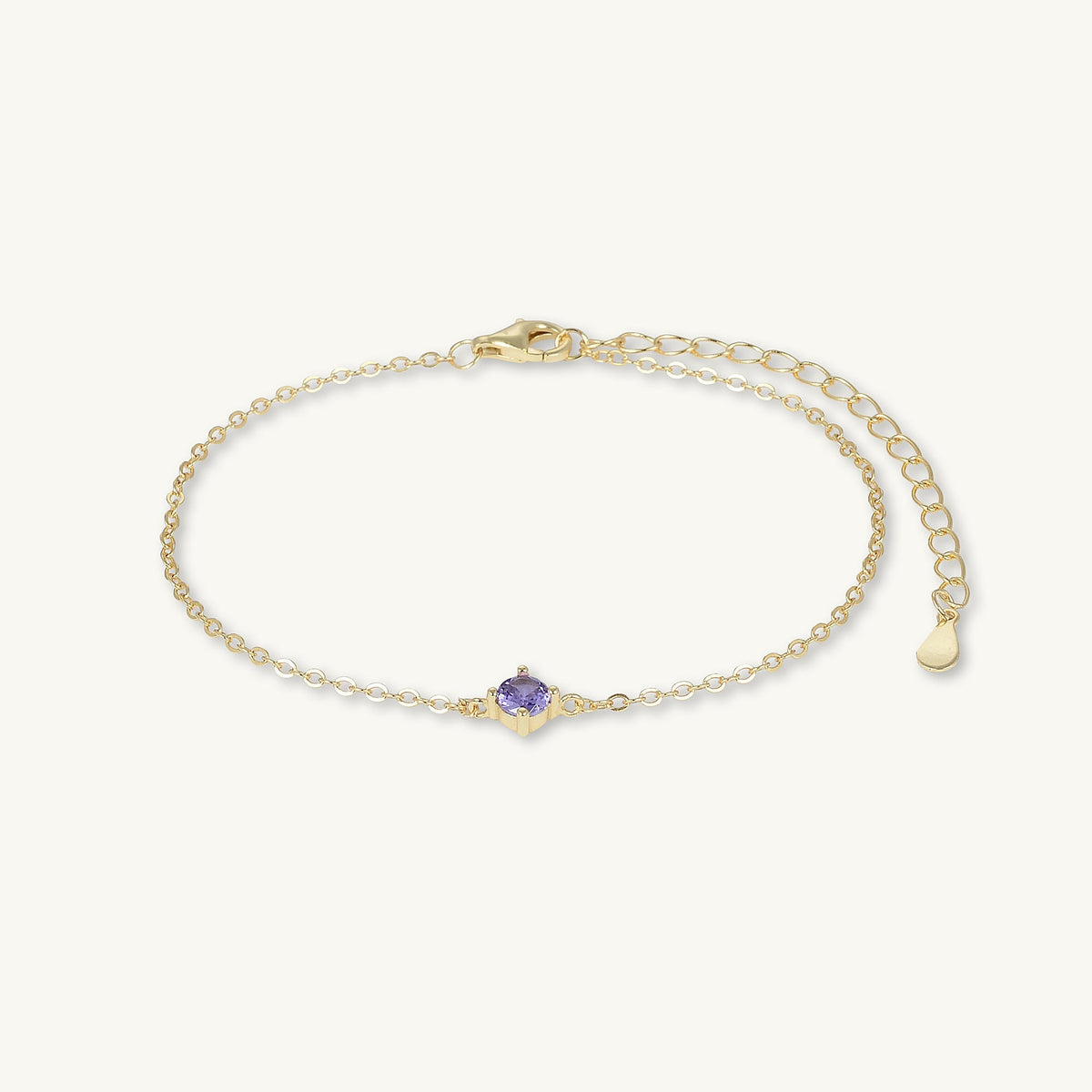 Classic Birthstone Bracelet February