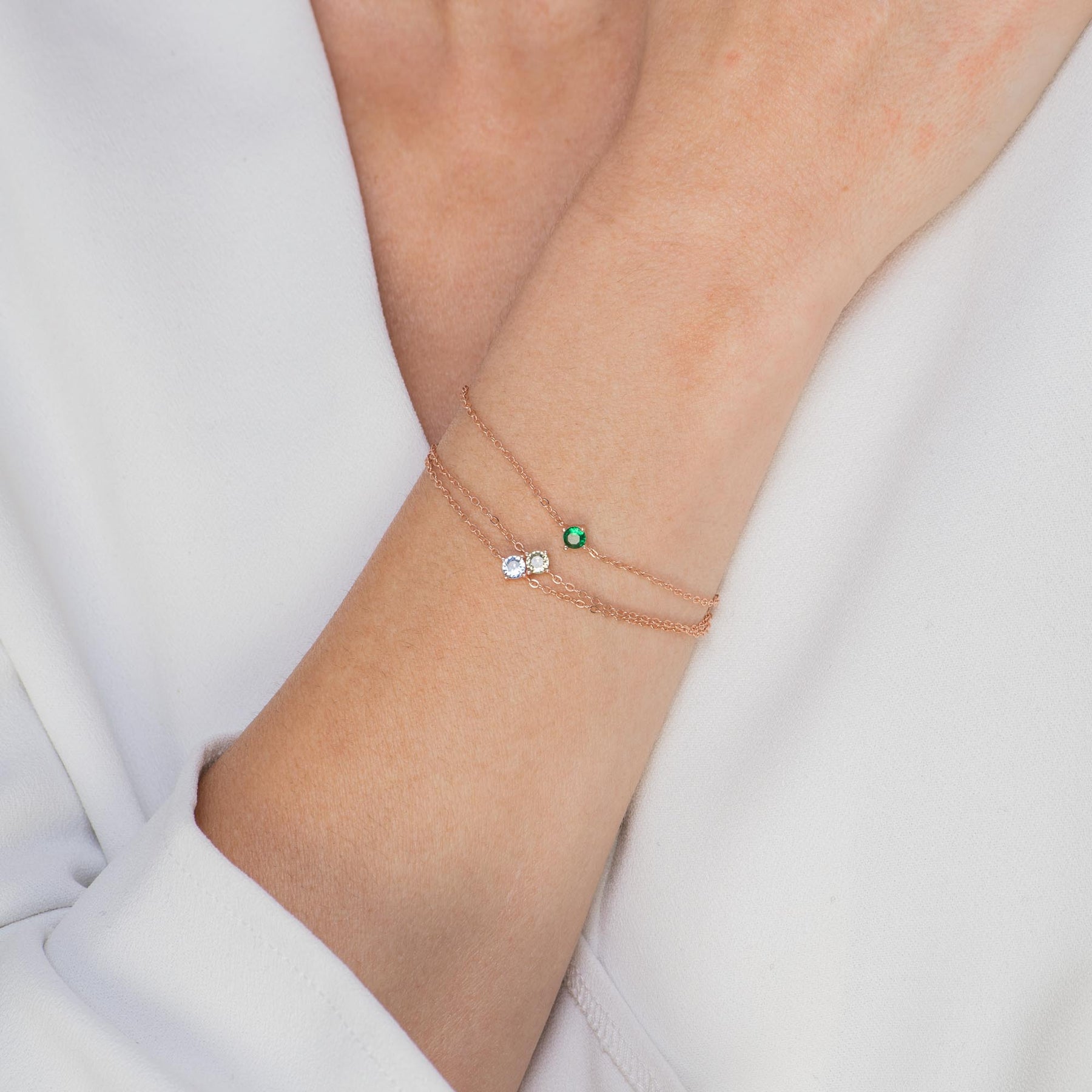 Classic Birthstone Bracelet March