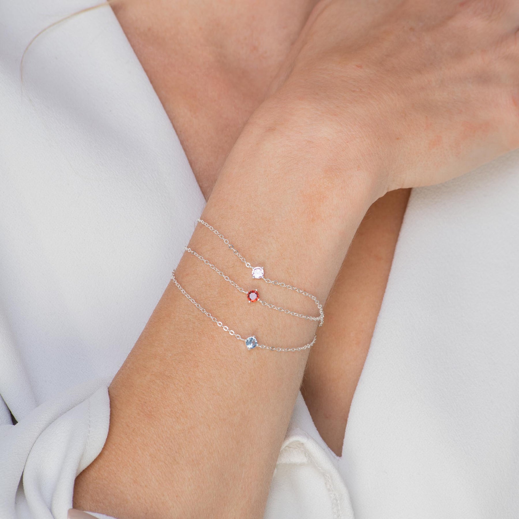 Classic Birthstone Bracelet March
