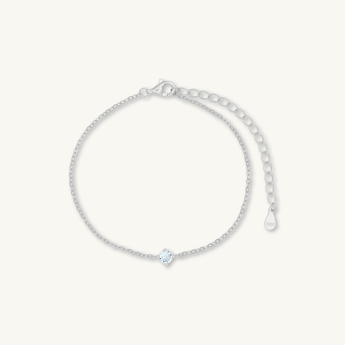 Classic Birthstone Bracelet March