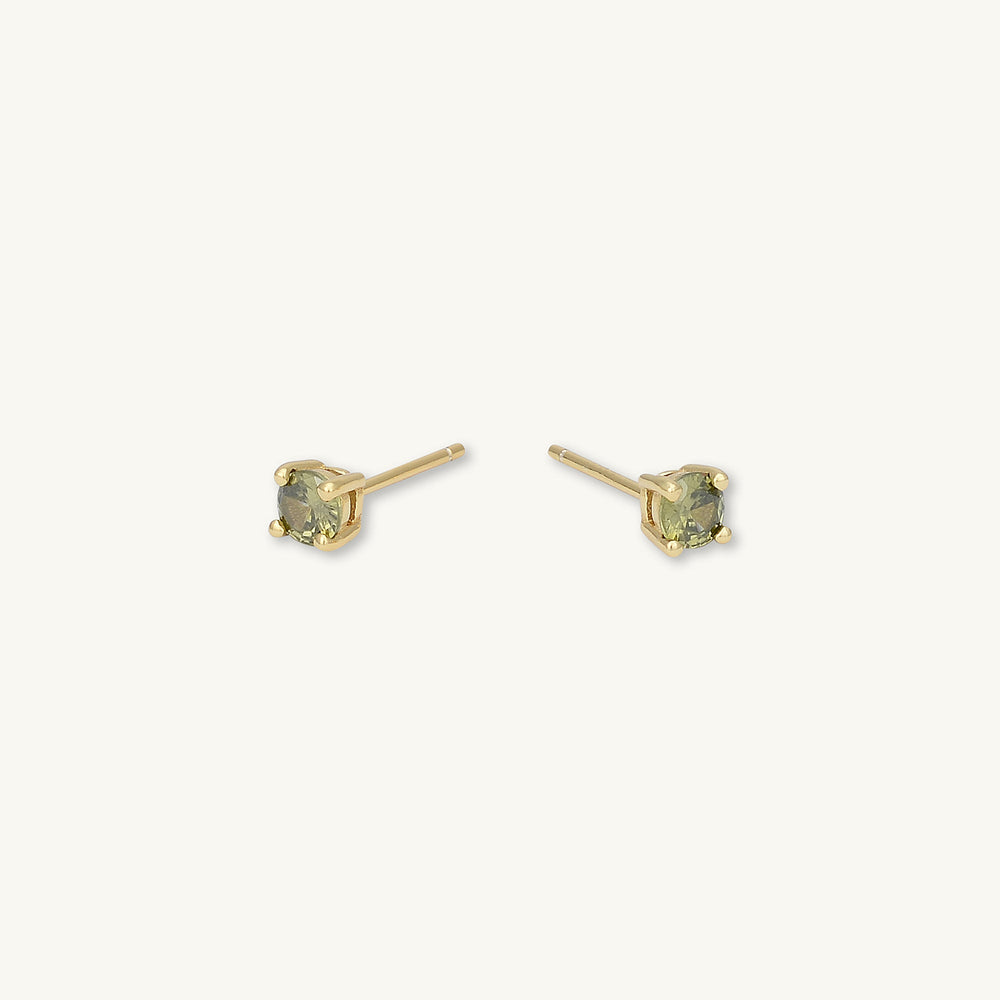 Classic Birthstone Earrings August
