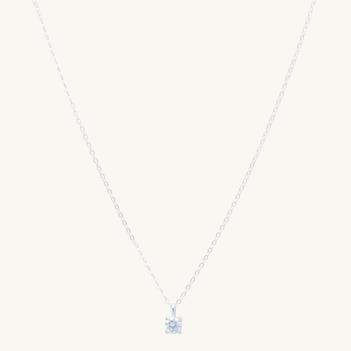 Classic Birthstone Necklace April