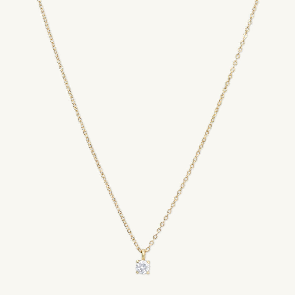 Classic Birthstone Necklace April