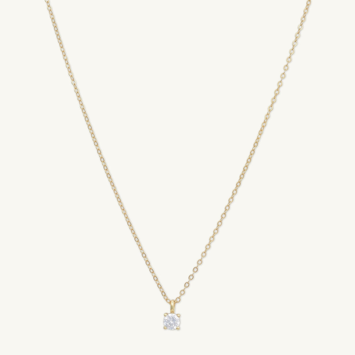 Classic Birthstone Necklace April