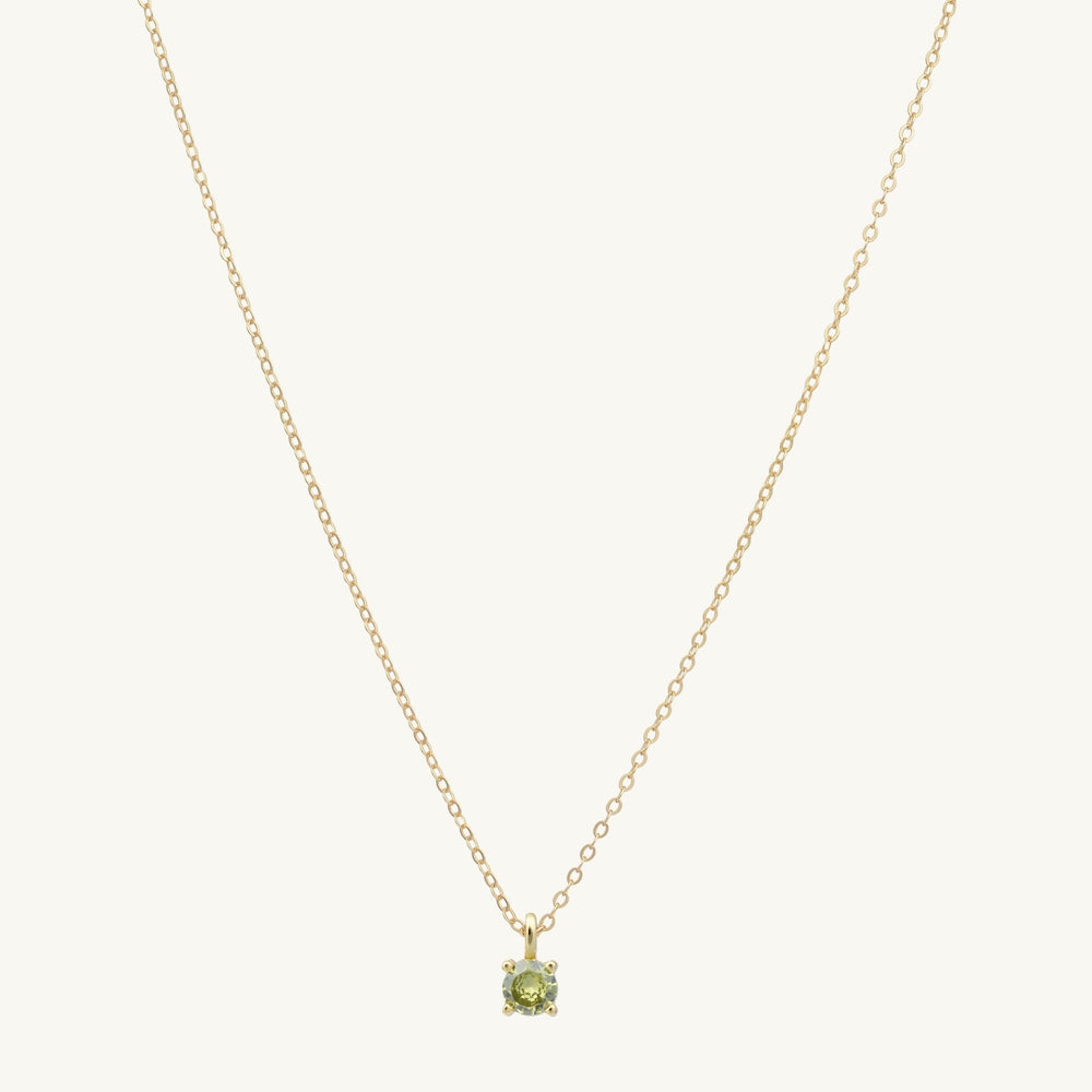 Classic Birthstone Necklace August