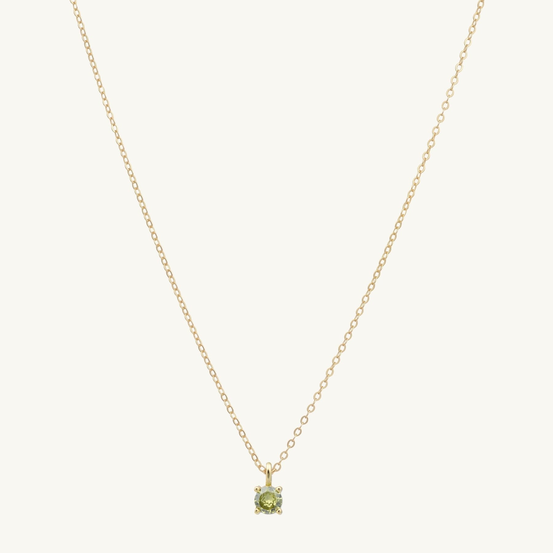 Classic Birthstone Necklace August
