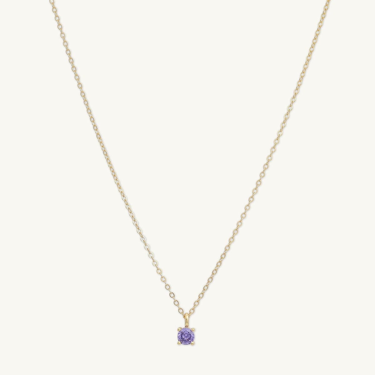 Classic Birthstone Necklace February