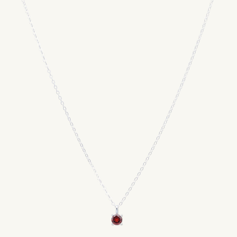 Classic Birthstone Necklace January