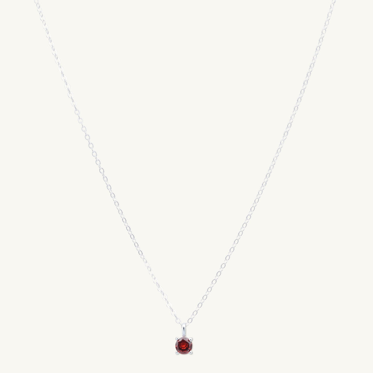 Classic Birthstone Necklace January