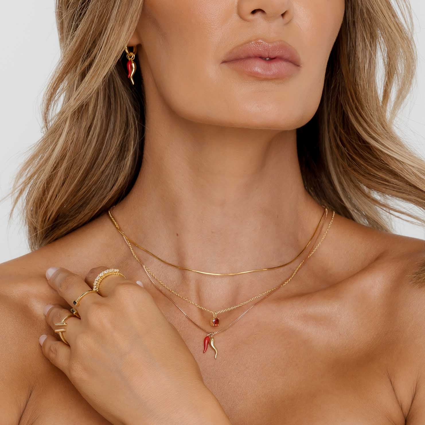Classic Birthstone Necklace January