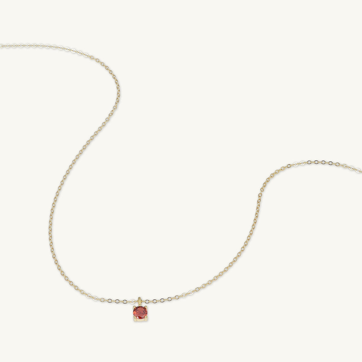 Classic Birthstone Necklace January
