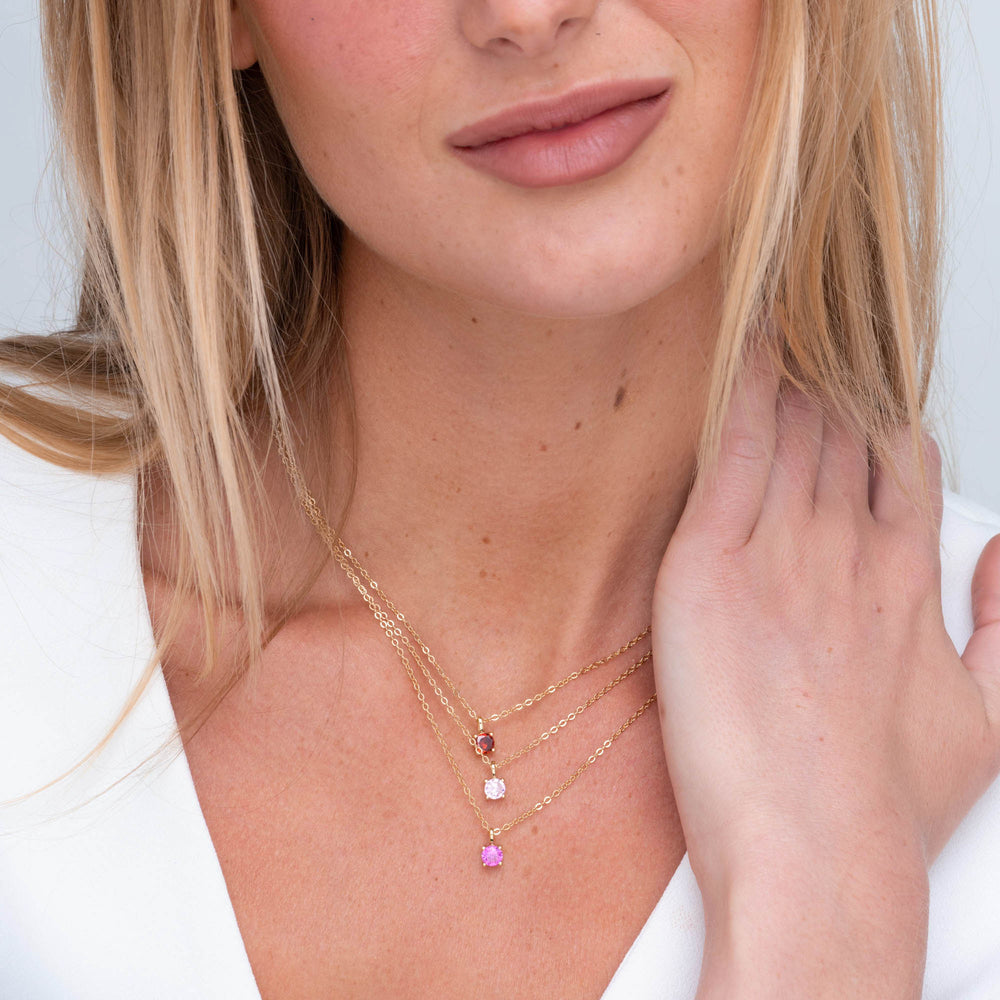 Classic Birthstone Necklace July
