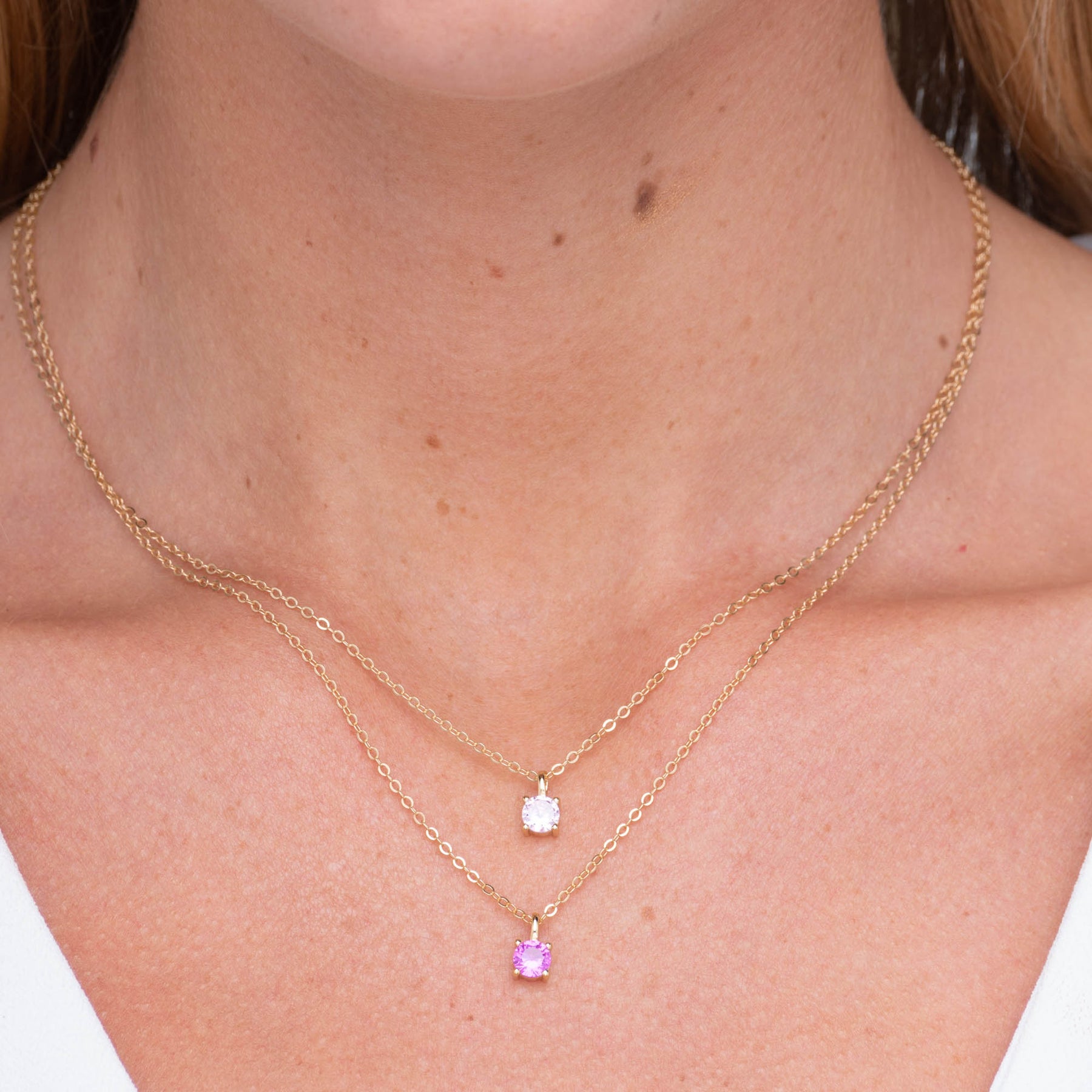 Classic Birthstone Necklace July