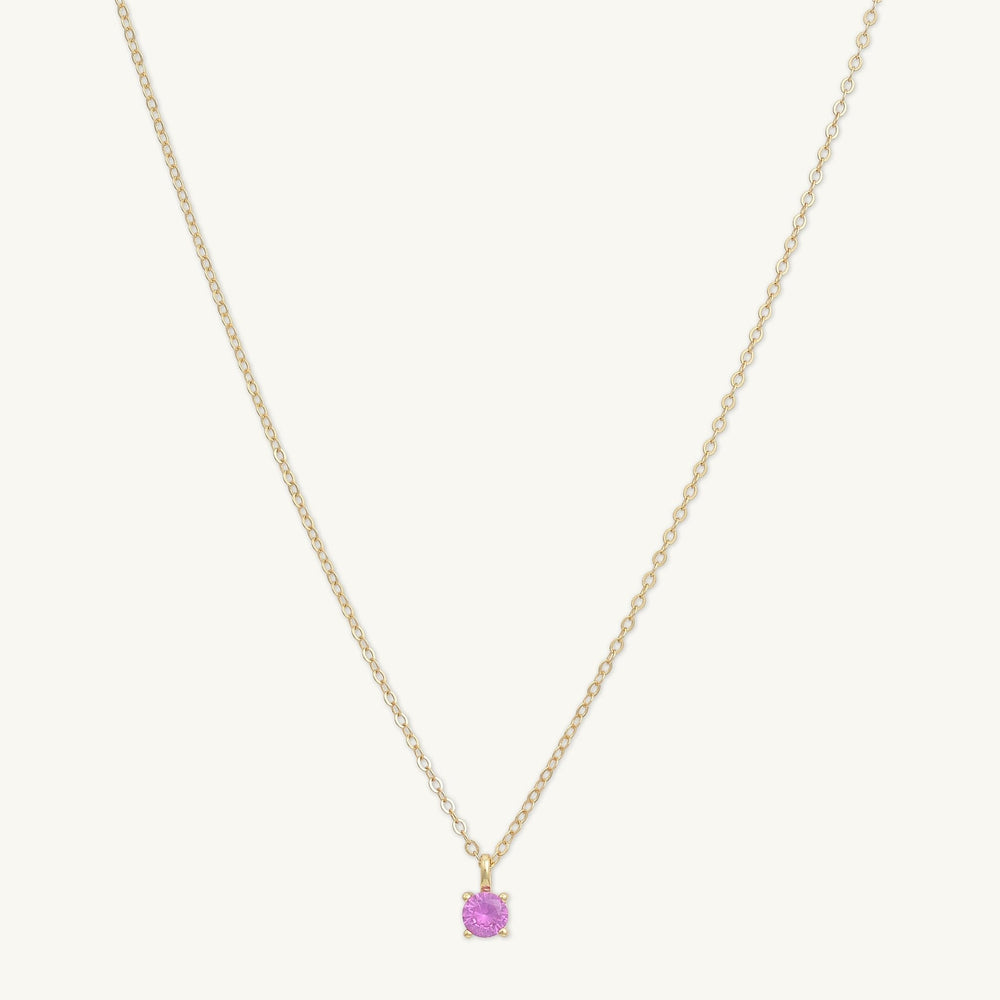 Classic Birthstone Necklace July