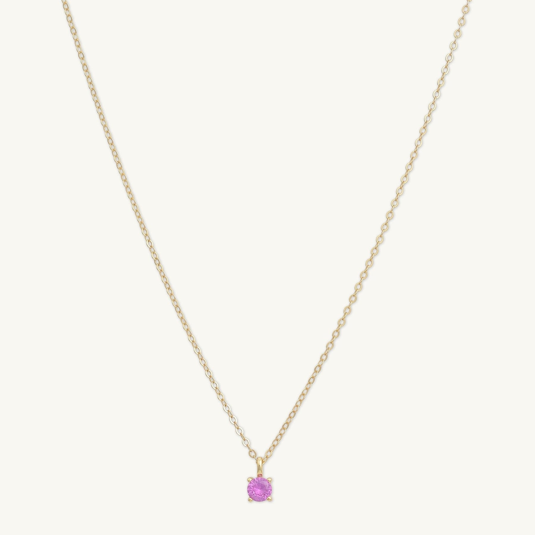 Classic Birthstone Necklace July