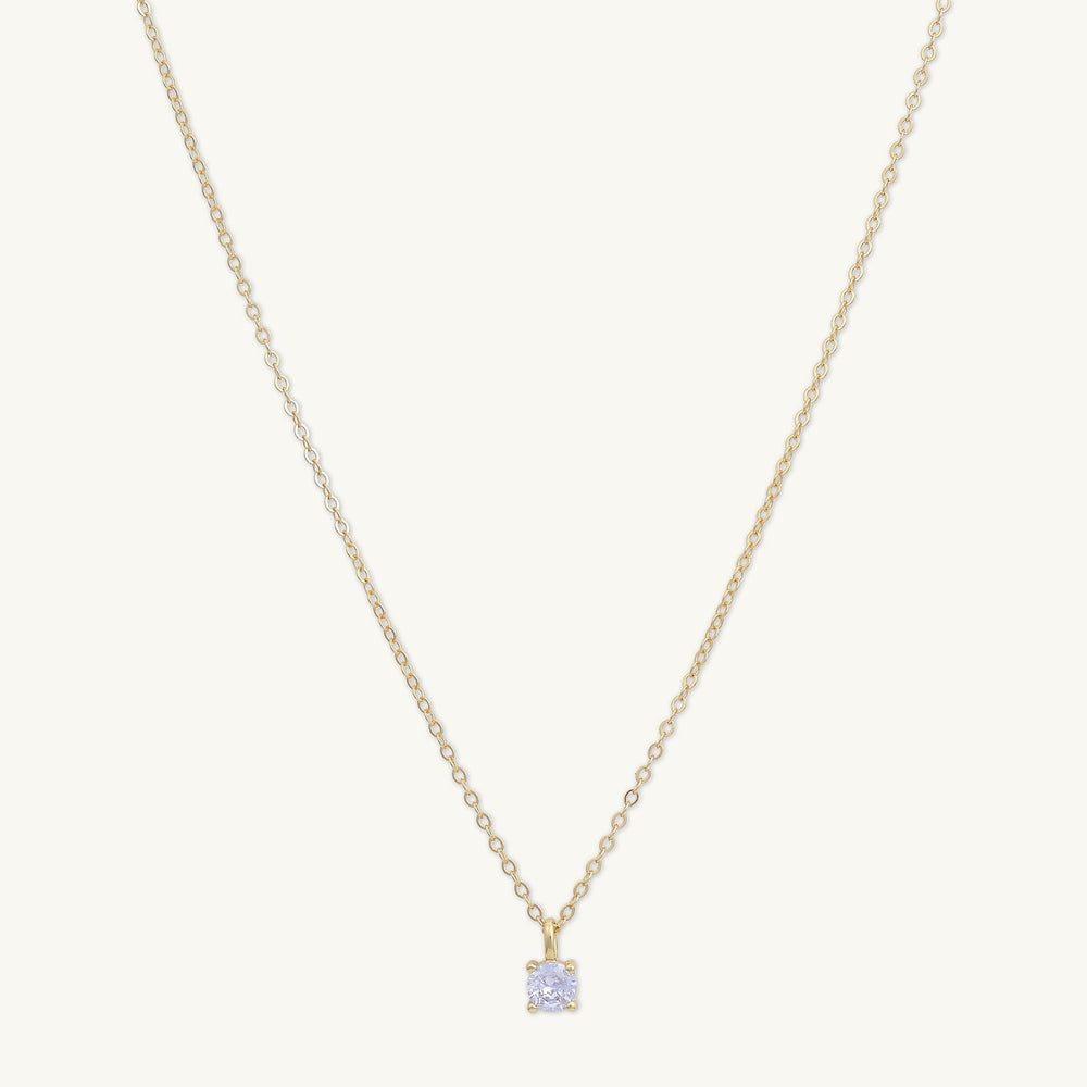 Classic Birthstone Necklace June