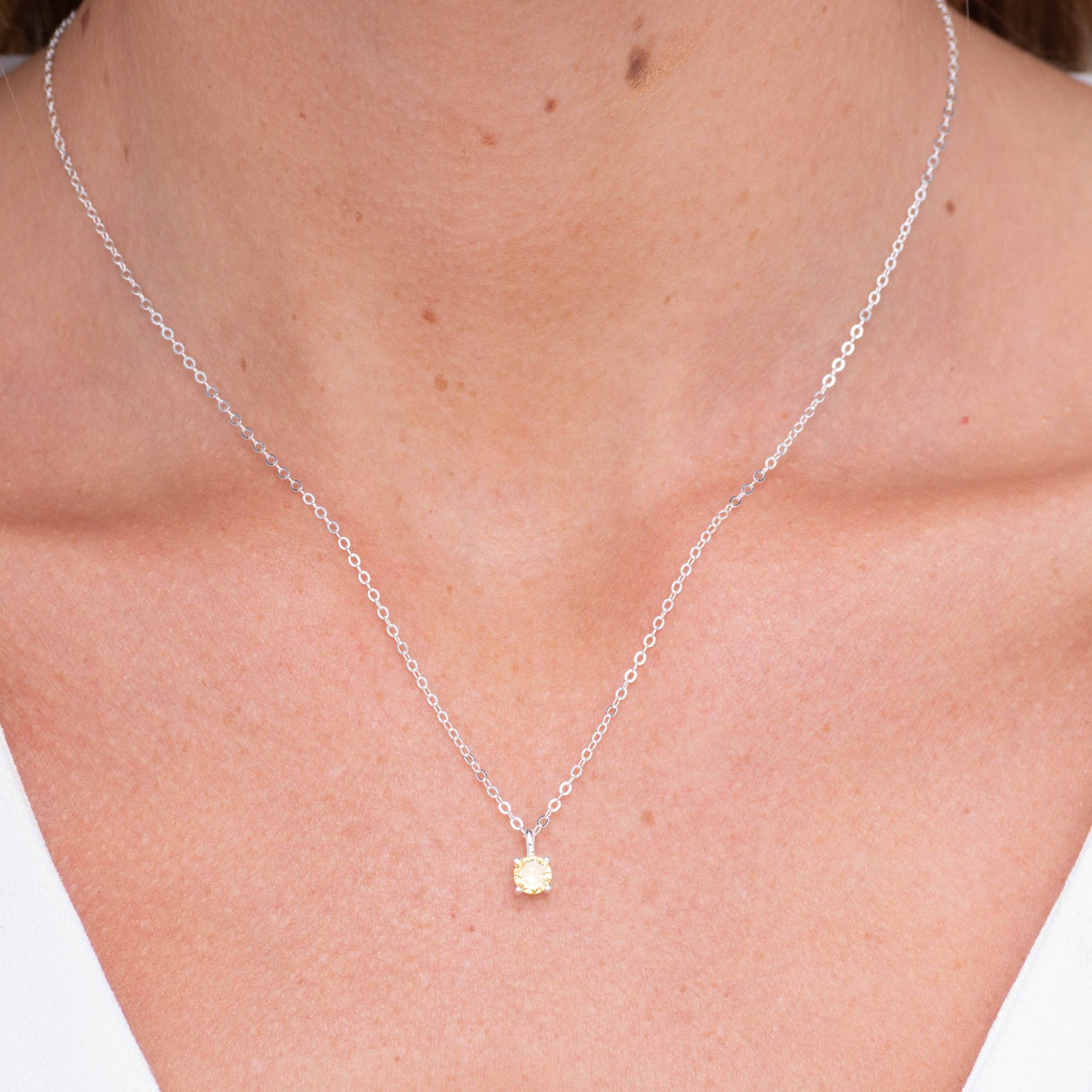 Classic Birthstone Necklace November