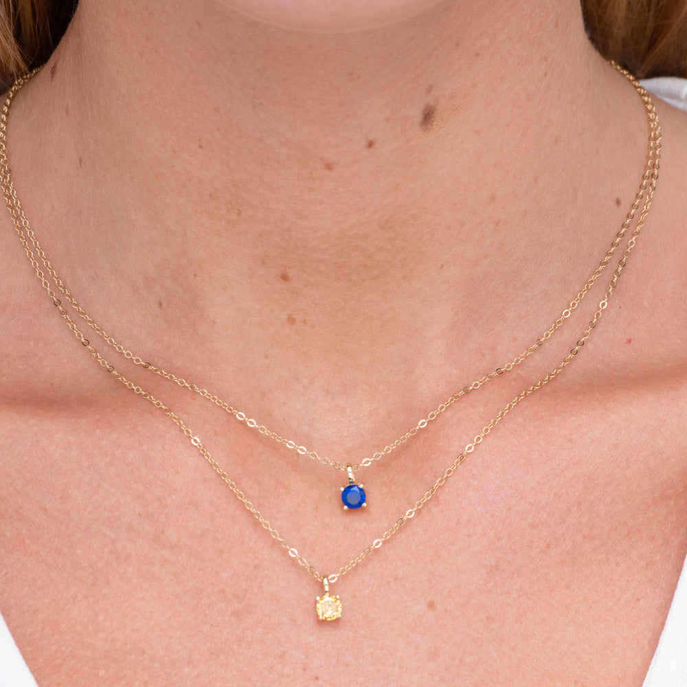 Classic Birthstone Necklace November