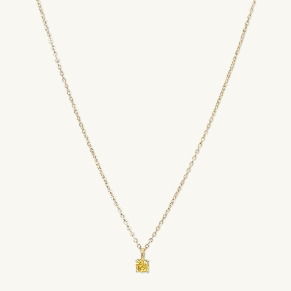 Classic Birthstone Necklace November