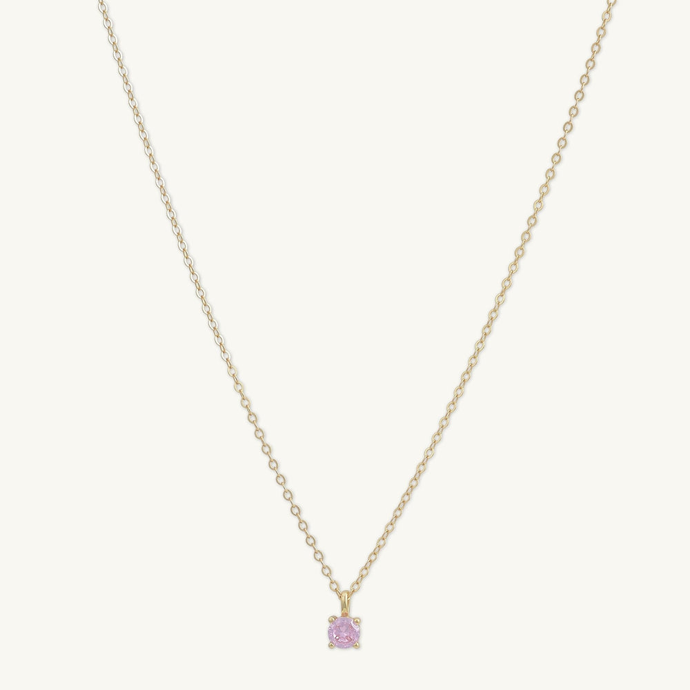 Classic Birthstone Necklace October