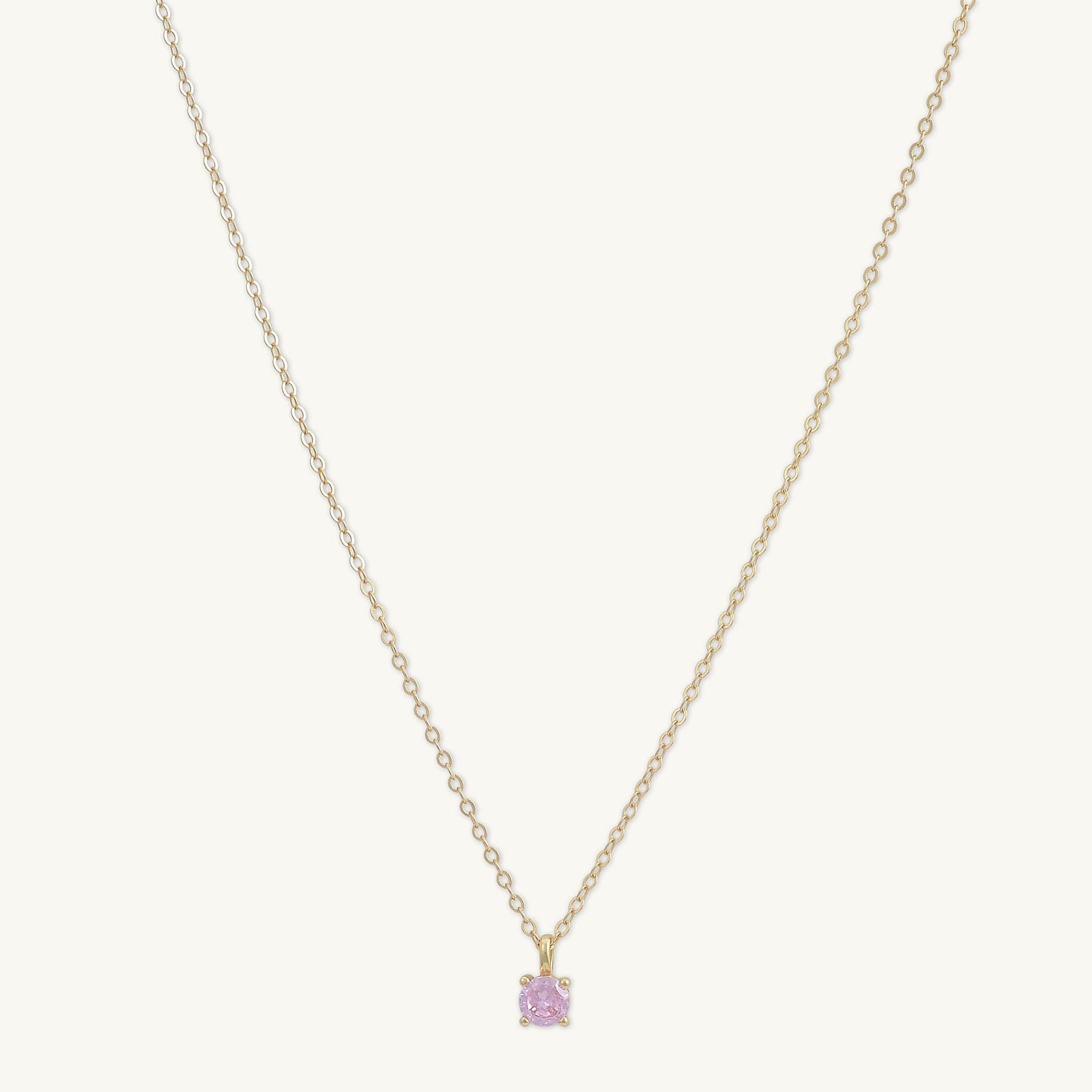 Classic Birthstone Necklace October