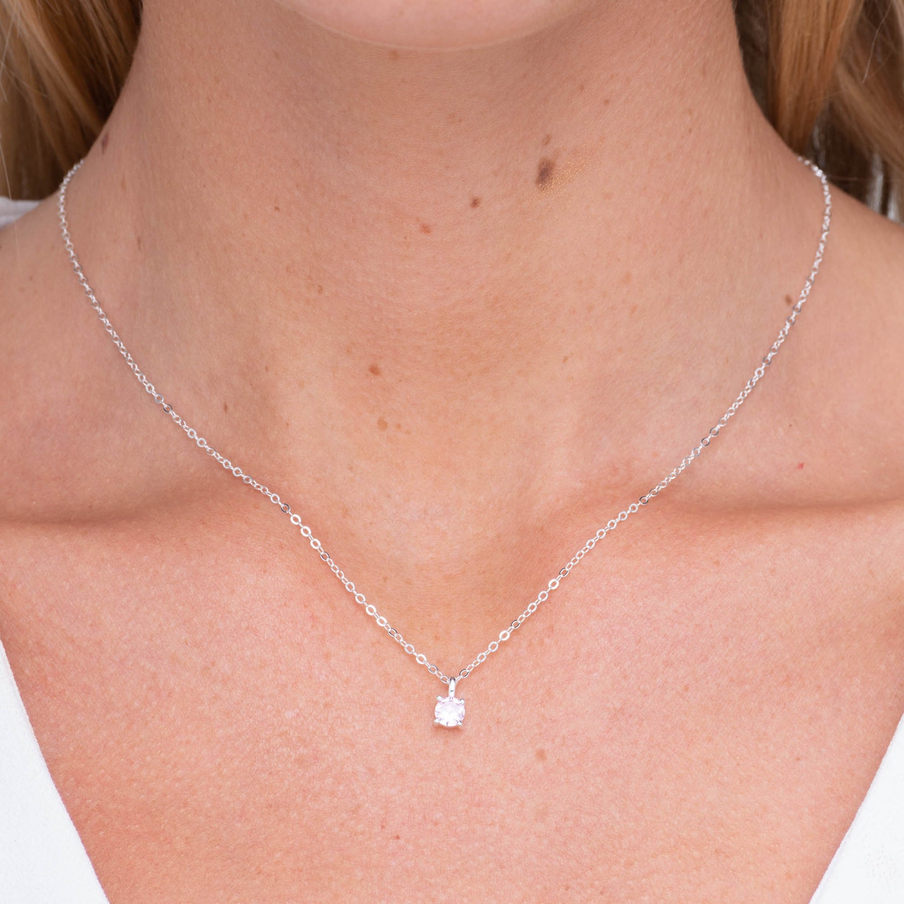 Classic Birthstone Necklace October
