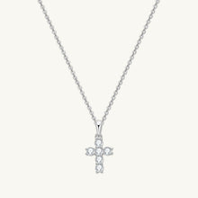 Classic Cross Pendant Moissanite Necklace