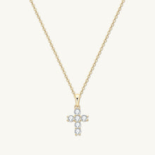 Classic Cross Pendant Moissanite Necklace