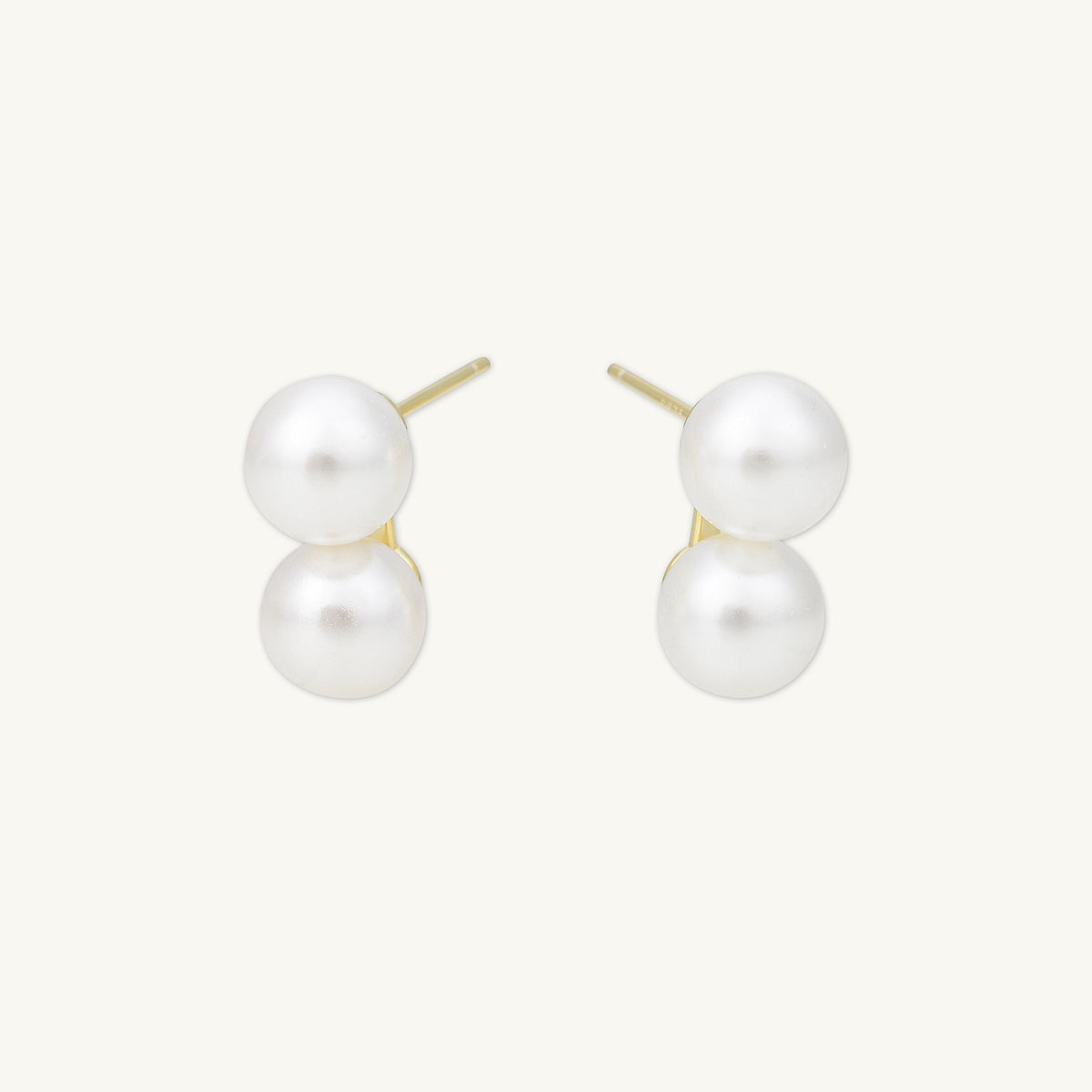 Classic Double Pearl Earrings