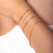 Classic Herringbone Snake Chain Bracelet