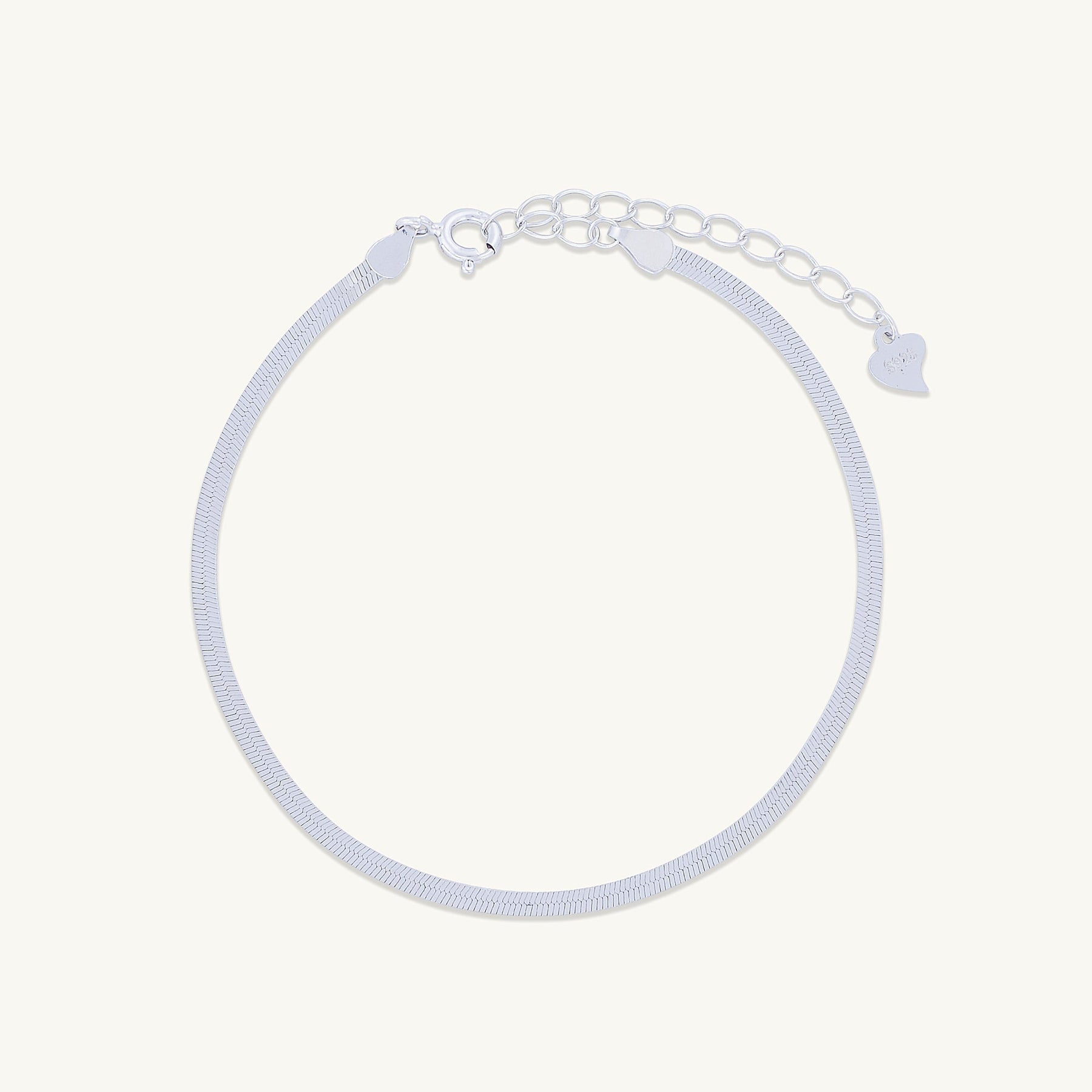 Classic Herringbone Snake Chain Bracelet