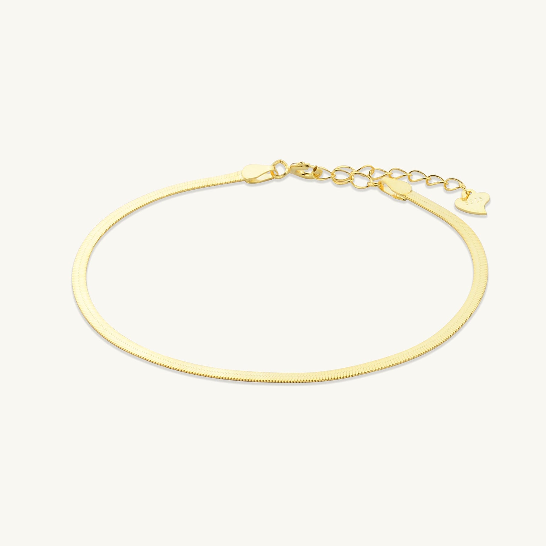 Classic Herringbone Snake Chain Bracelet