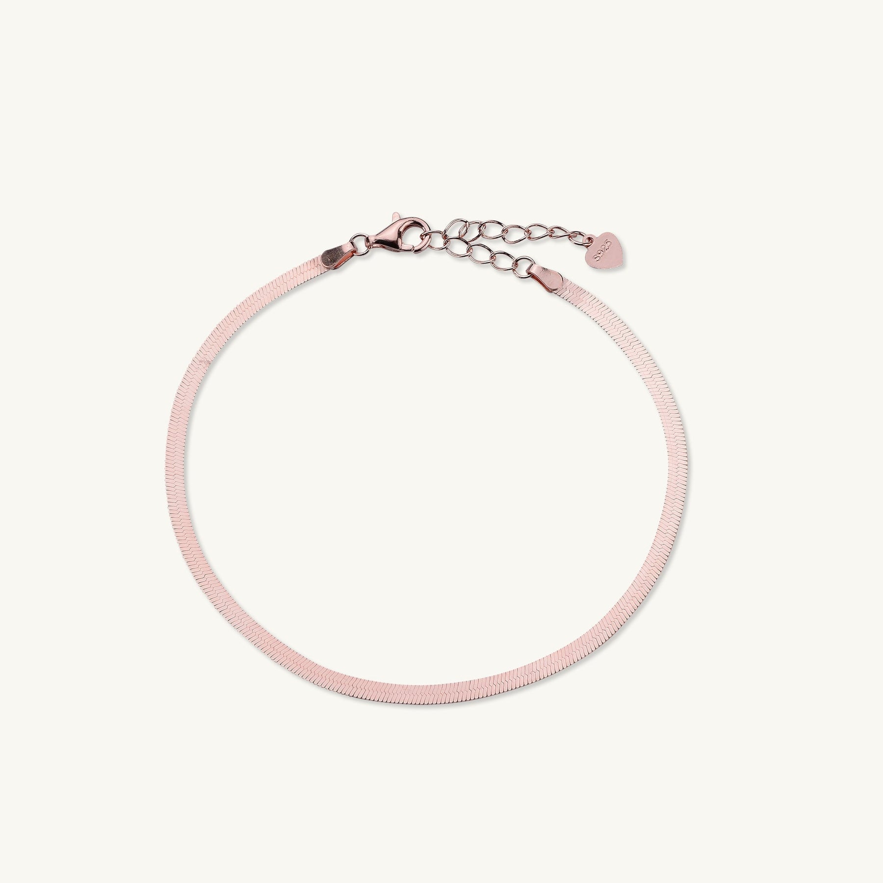 Classic Herringbone Snake Chain Bracelet