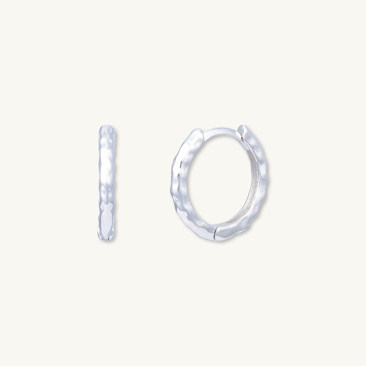 Classic Molten Huggie Hoop Earrings