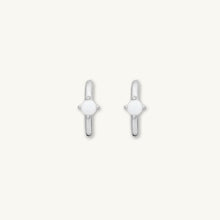 Classic Opal Huggie Hoop Earrings