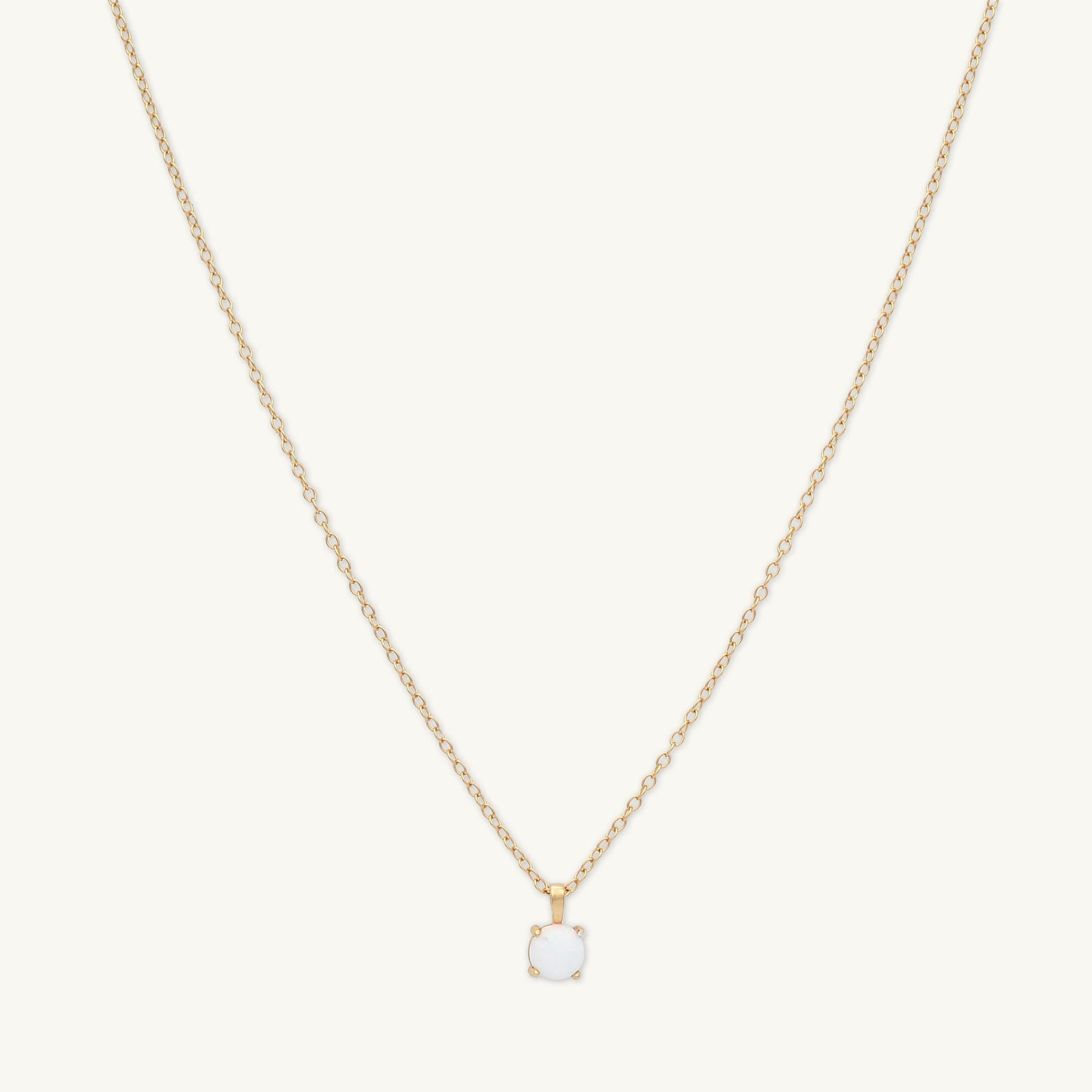 Classic Opal Pendant Necklace