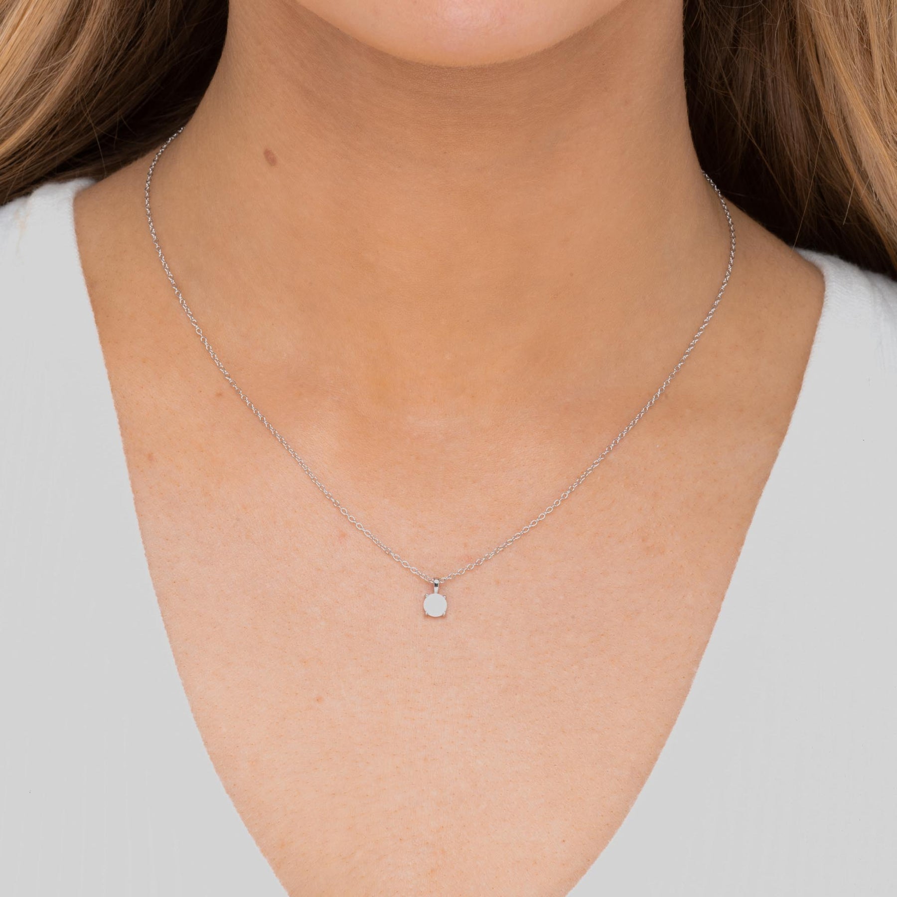 Classic Opal Pendant Necklace
