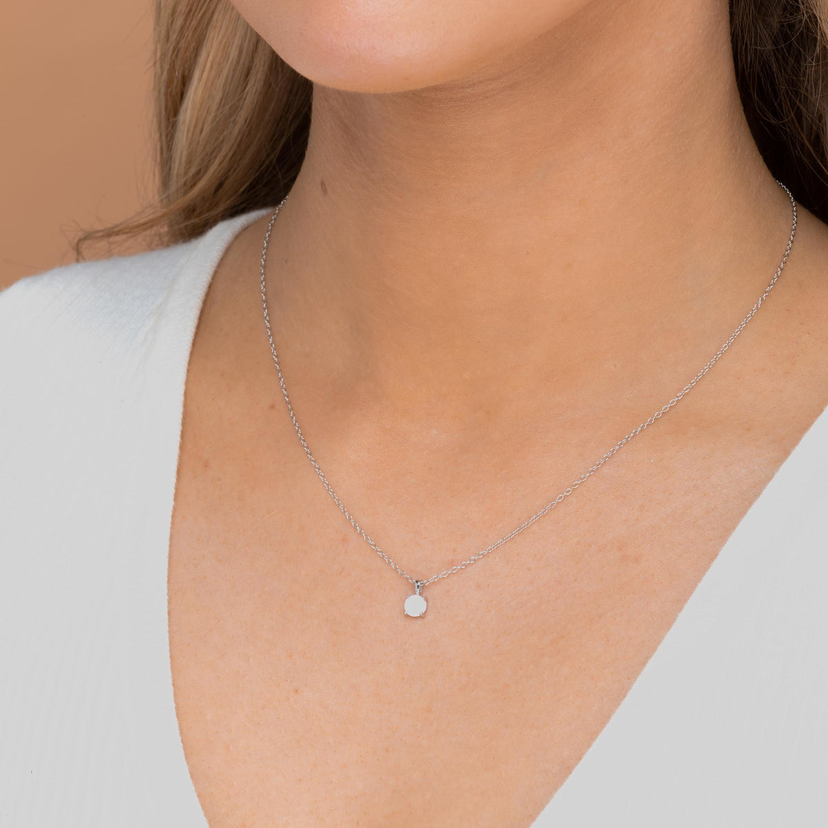 Classic Opal Pendant Necklace