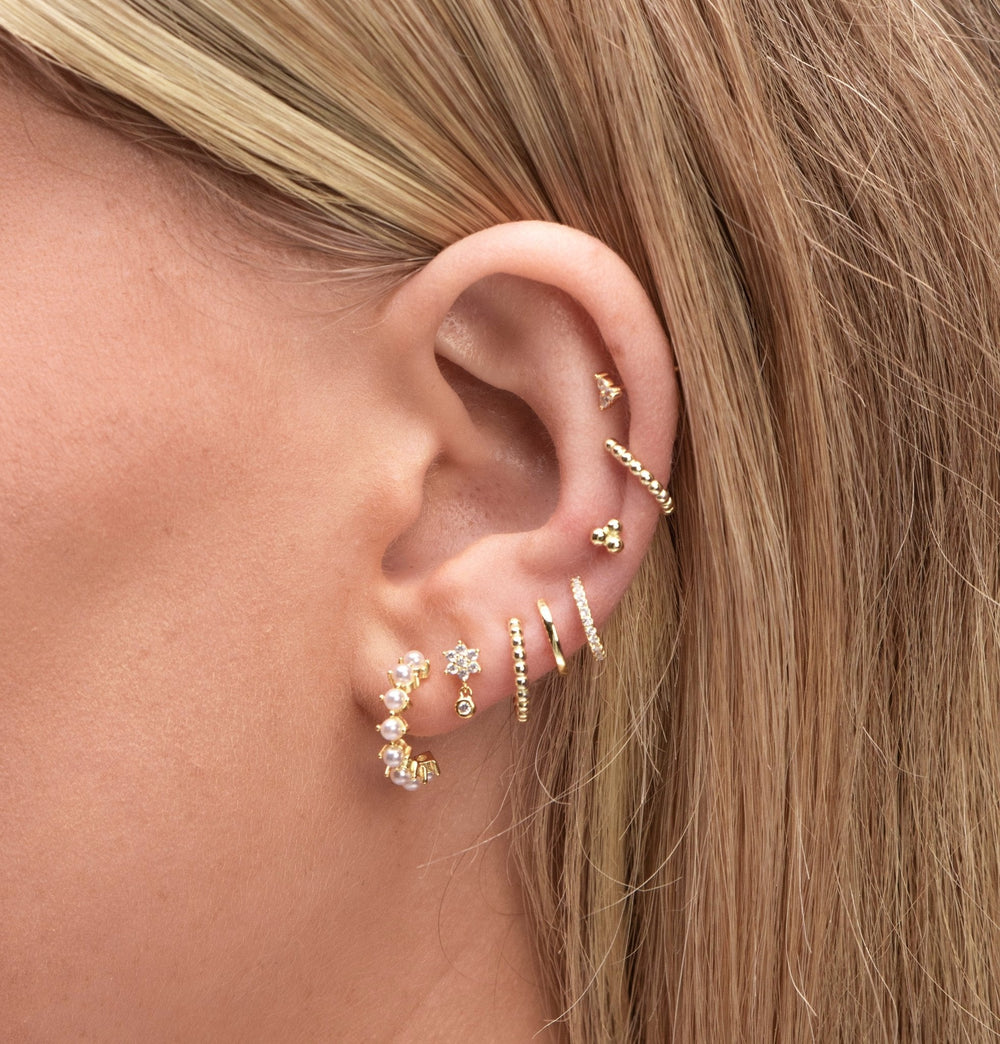Classic Pearl Huggie Earrings